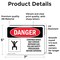 Signmission 5 in H x 7 in W, Vinyl Decal, Rectangle, Confined Space May Contain Methane Gas OS-2PACK-DS-D-57-L-1643 - alternate 4